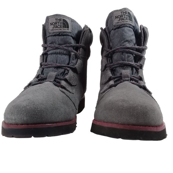 The North Face Women's Ballard Roll Down Grey Suede Boots HydroSeal Heat Size 10 - Picture 9 of 14
